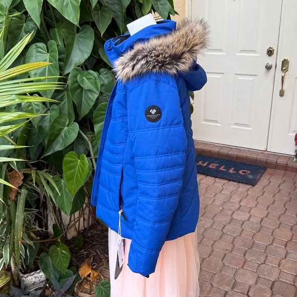 Obermeyer Tuscany II Hooded Jacket Stellar Blue Sz 16 Petite - Picture 4 of 9